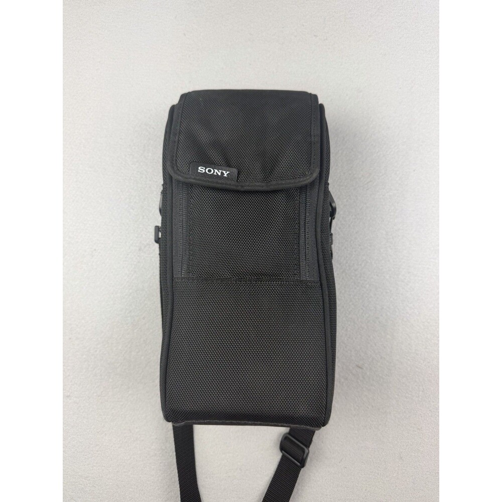 Genuine Sony Soft Zipper Lens Case Pouch Black Nylon for FE 70-200mm f2.8 Strap